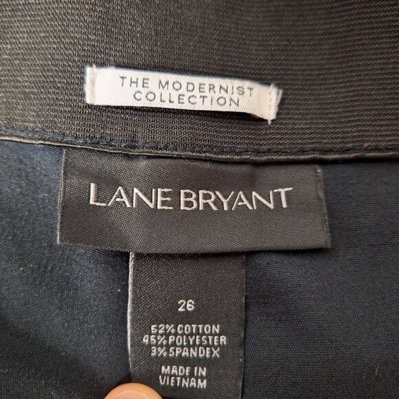 Lane Bryant Lena Curvy Fit Ankle Dress Pants Black Size 26 - Picture 4 of 5